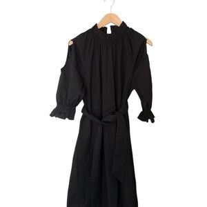 Black Label Long Sleeve Black Dress